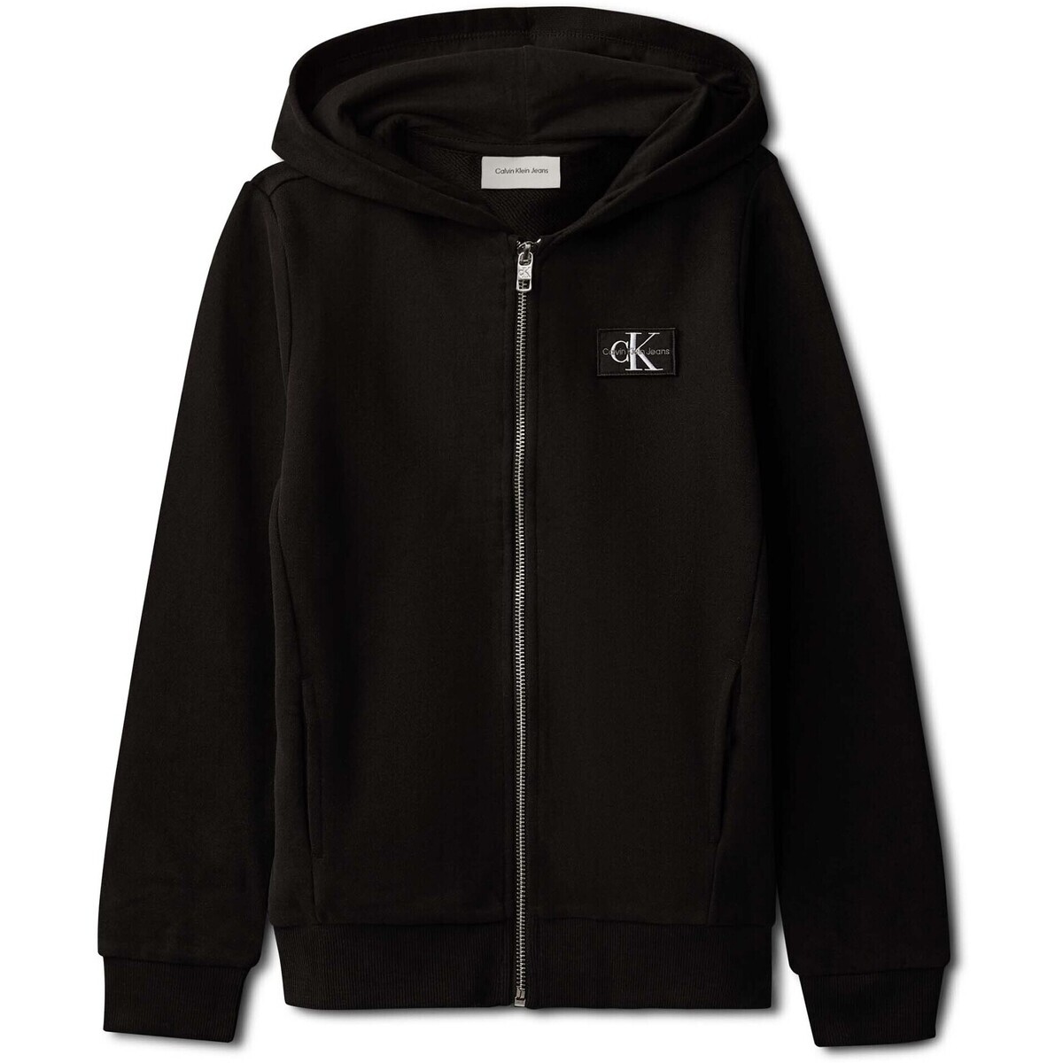 Calvin Klein Jeans  Badge Zip-Through  Černá