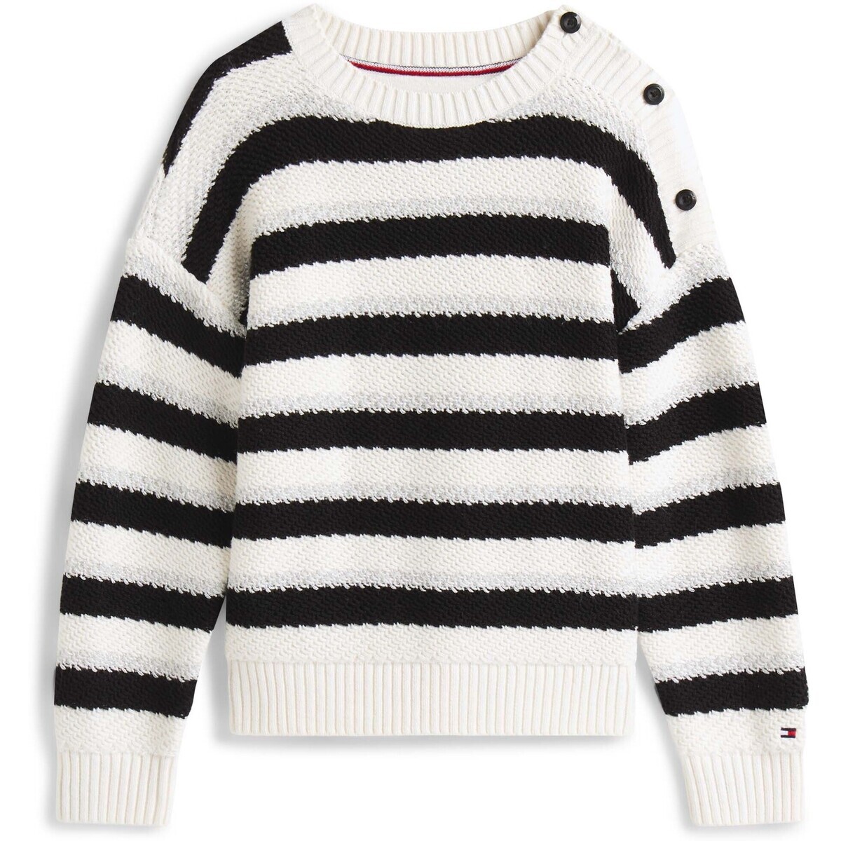 Tommy Hilfiger  Lurex Stripe Sweater  Béžová