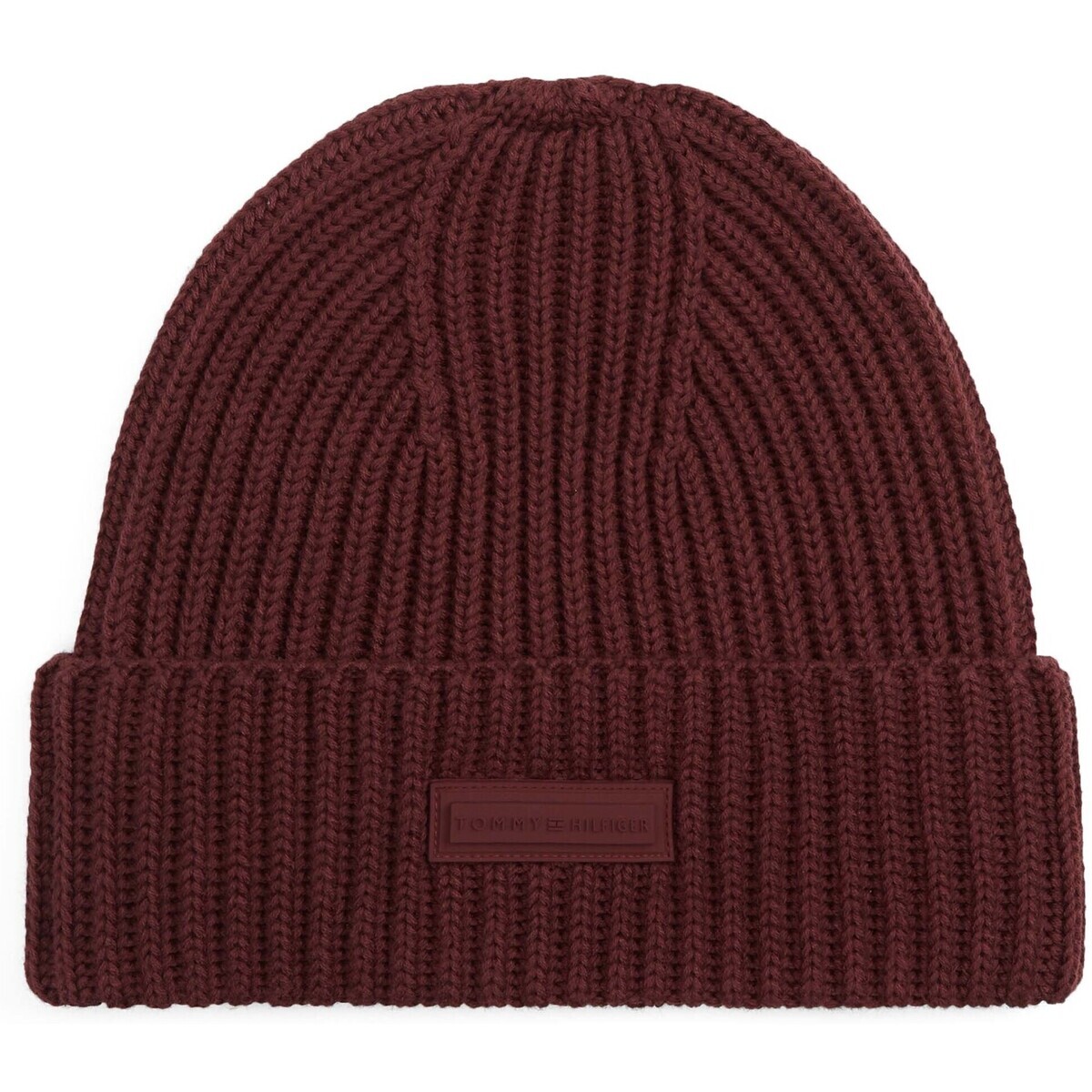 Tommy Hilfiger  Th Foundation Knit Beanie  Červená