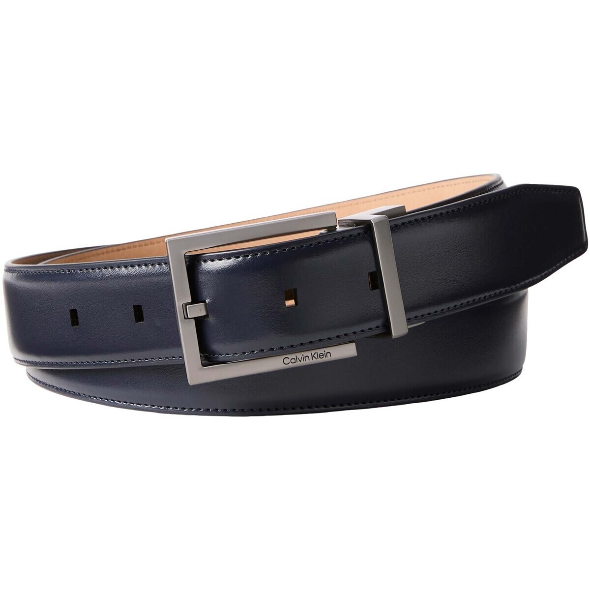 Calvin Klein Jeans  Square Buckle Smooth 32Mm Adj  Modrá