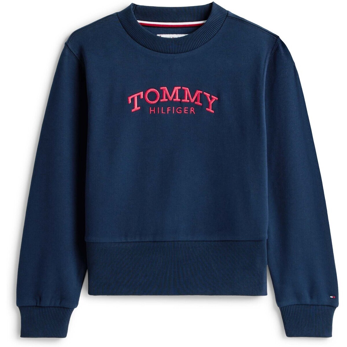 Tommy Hilfiger  High Rib Hem Crew Neck  Modrá
