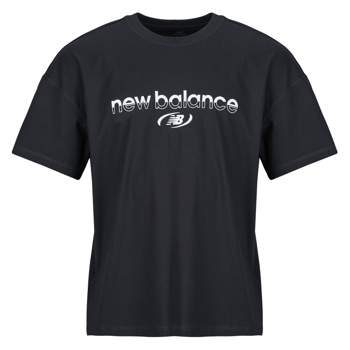 New Balance  TRACKSIDE T-SHIRT  Černá