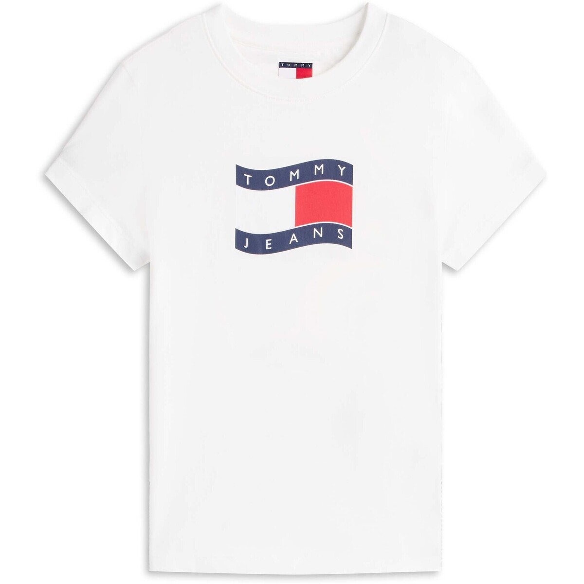 Tommy Jeans  Tjw Slim Wavy Flag T  Bílá