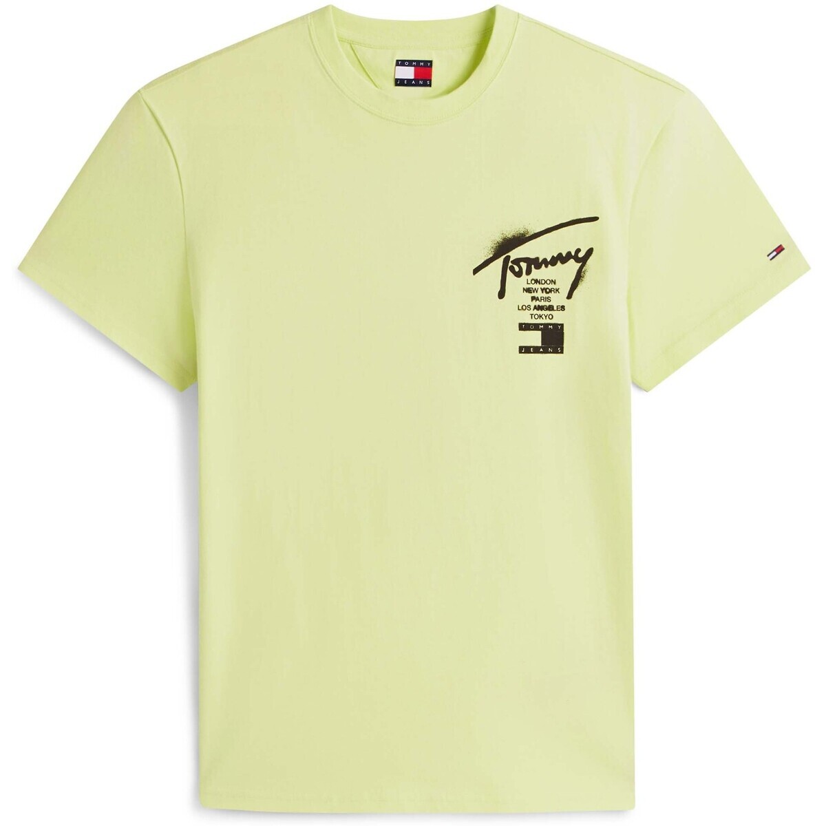 Tommy Jeans  Tjm Reg City Sign Ss  Žlutá