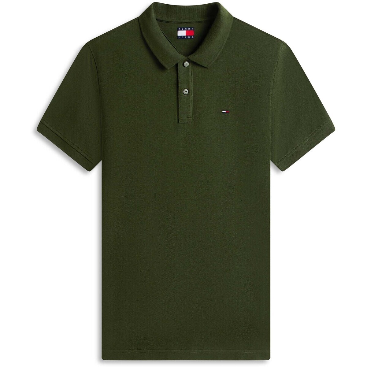 Tommy Jeans  Tjm Slim Placket Pol  Zelená
