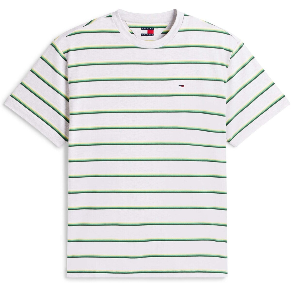 Tommy Jeans  Tjm Rlx Stripe Ss Te  Šedá