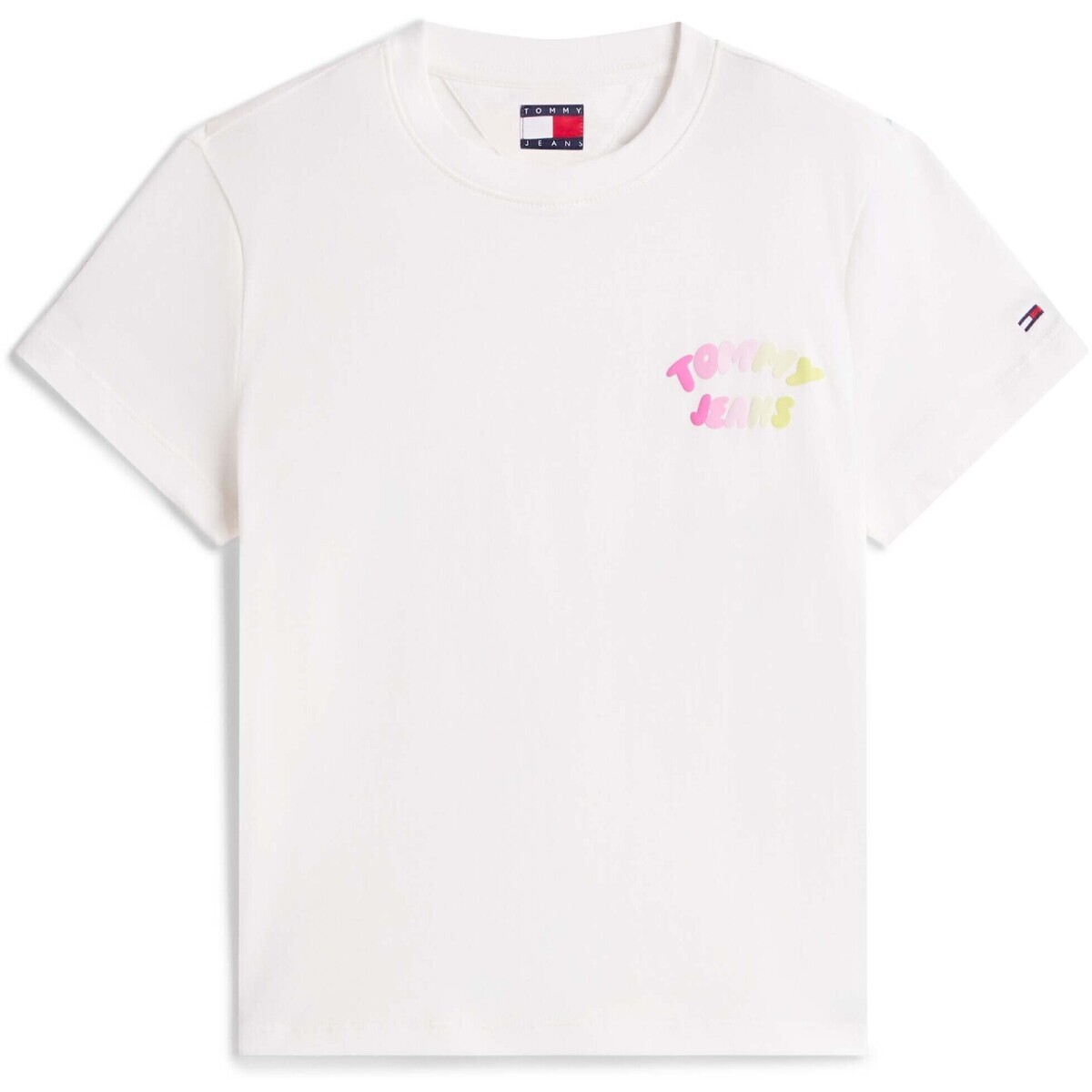 Tommy Jeans  Tjw Reg Tj Bubble Ss  Bílá