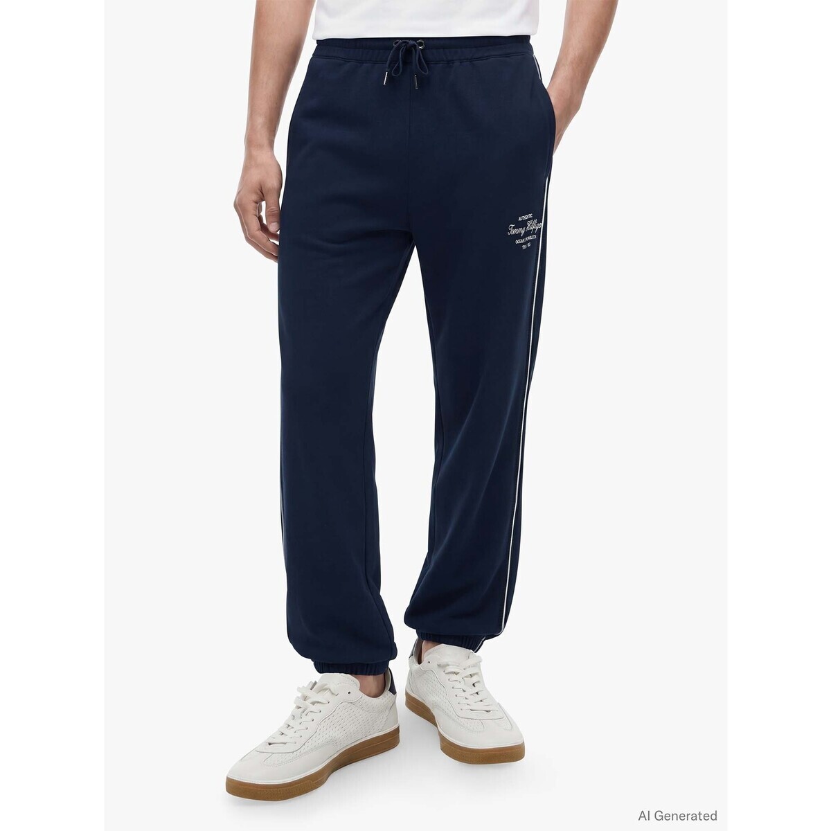 Tommy Hilfiger  Nautical Tipped Swea  Modrá
