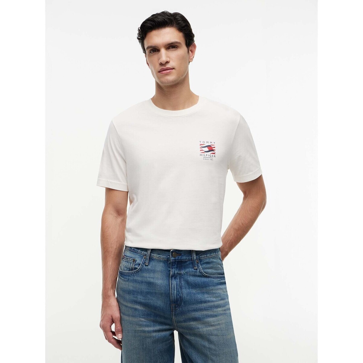 Tommy Hilfiger  Rwb Box Flag Regular  Béžová