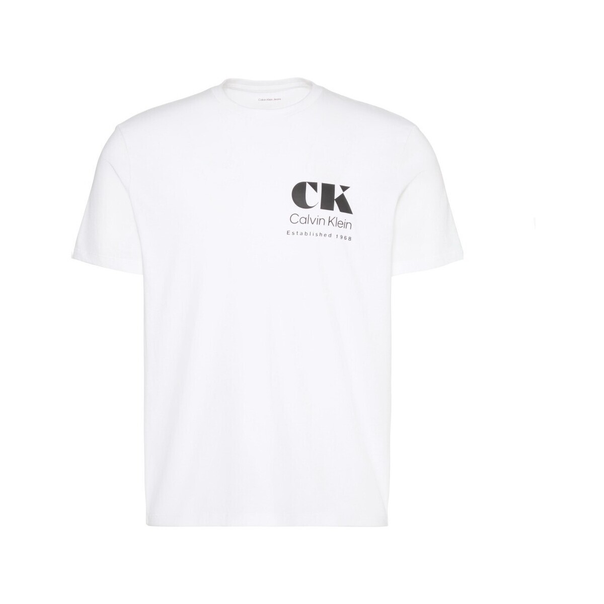 Calvin Klein Jeans  Lv04rg802g Eu Ck Resort Graphic Tee  Bílá
