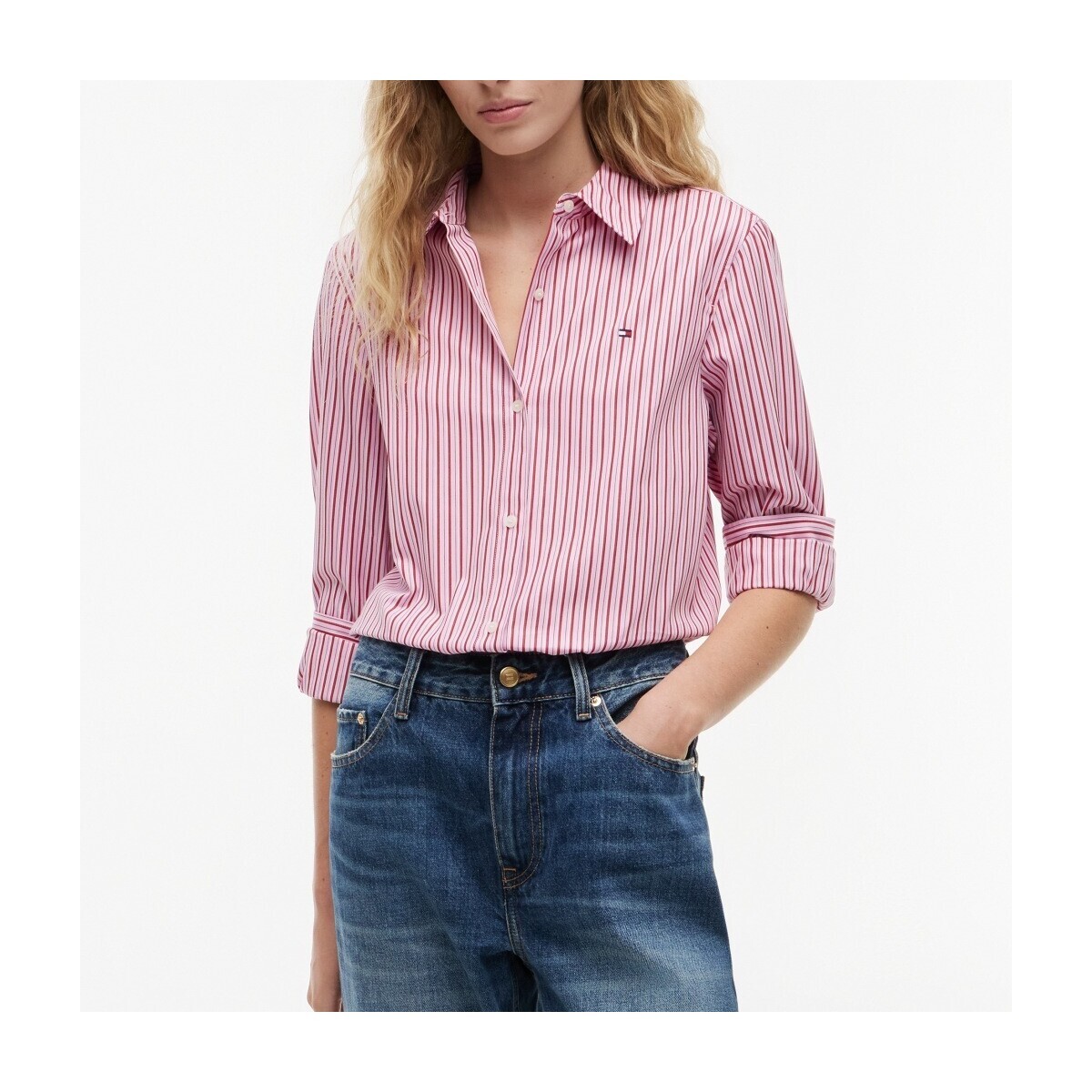 Tommy Hilfiger  Ww0ww51155 Summer Poplin Regular Sh  Růžová