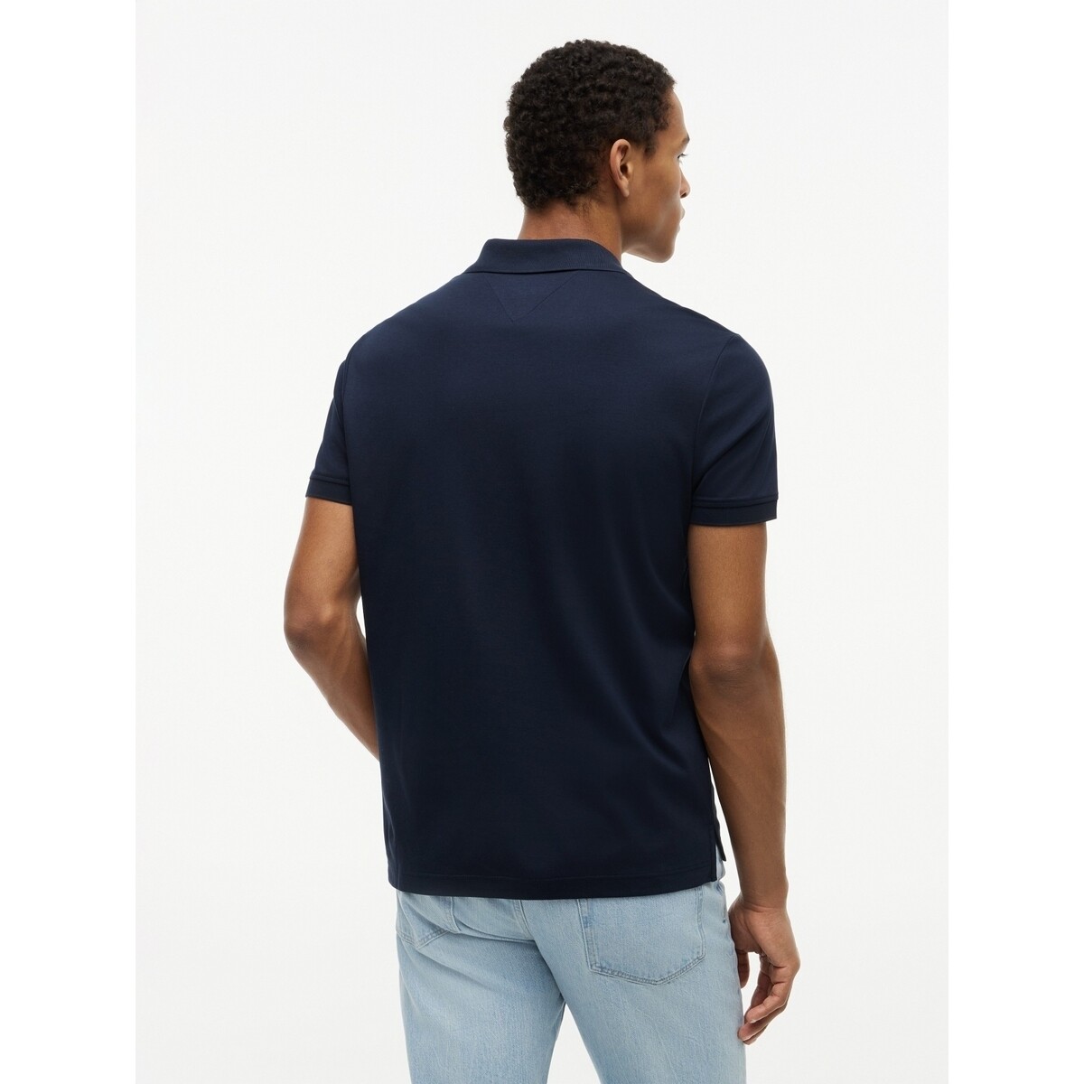 Tommy Hilfiger  Mw0mw43269 Liquid Cotton Zip Reg Po  Modrá