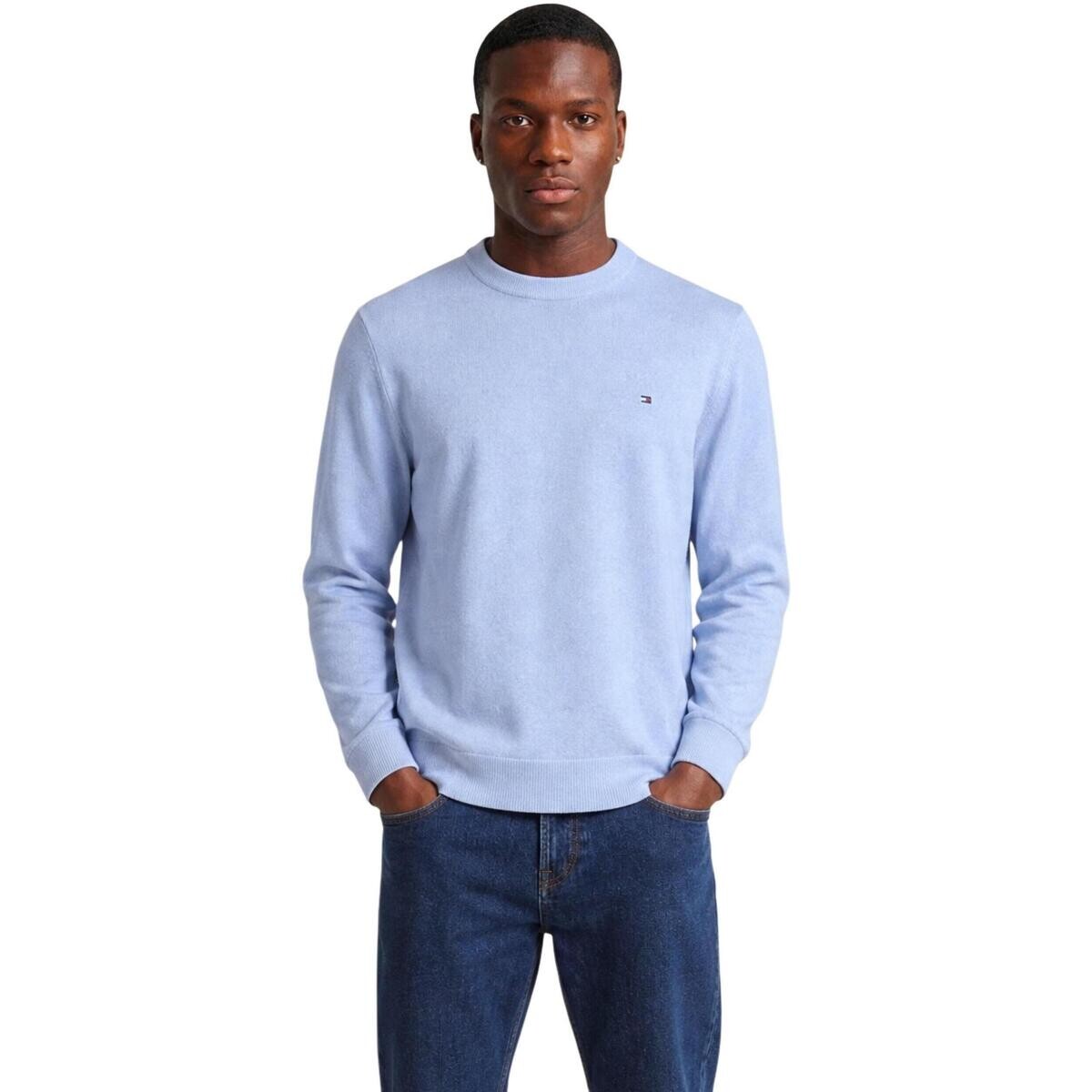 Tommy Hilfiger  PIMA ORG CTN CASHMERE MW0MW28046  Modrá