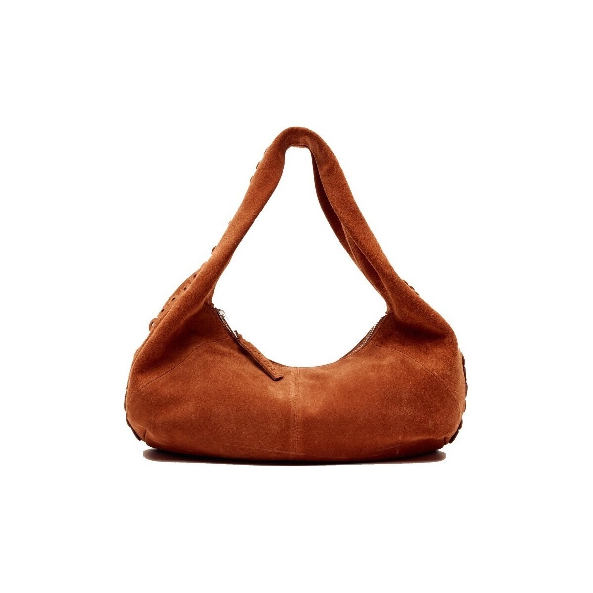 Nunoo  81939337nb Small Alma Scallop Suede  Hnědá