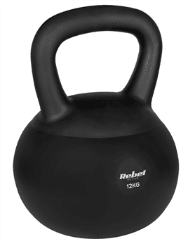 Kettlebell Soft Vinylový 12 kg REBEL ACTIVE RBA-2333-12