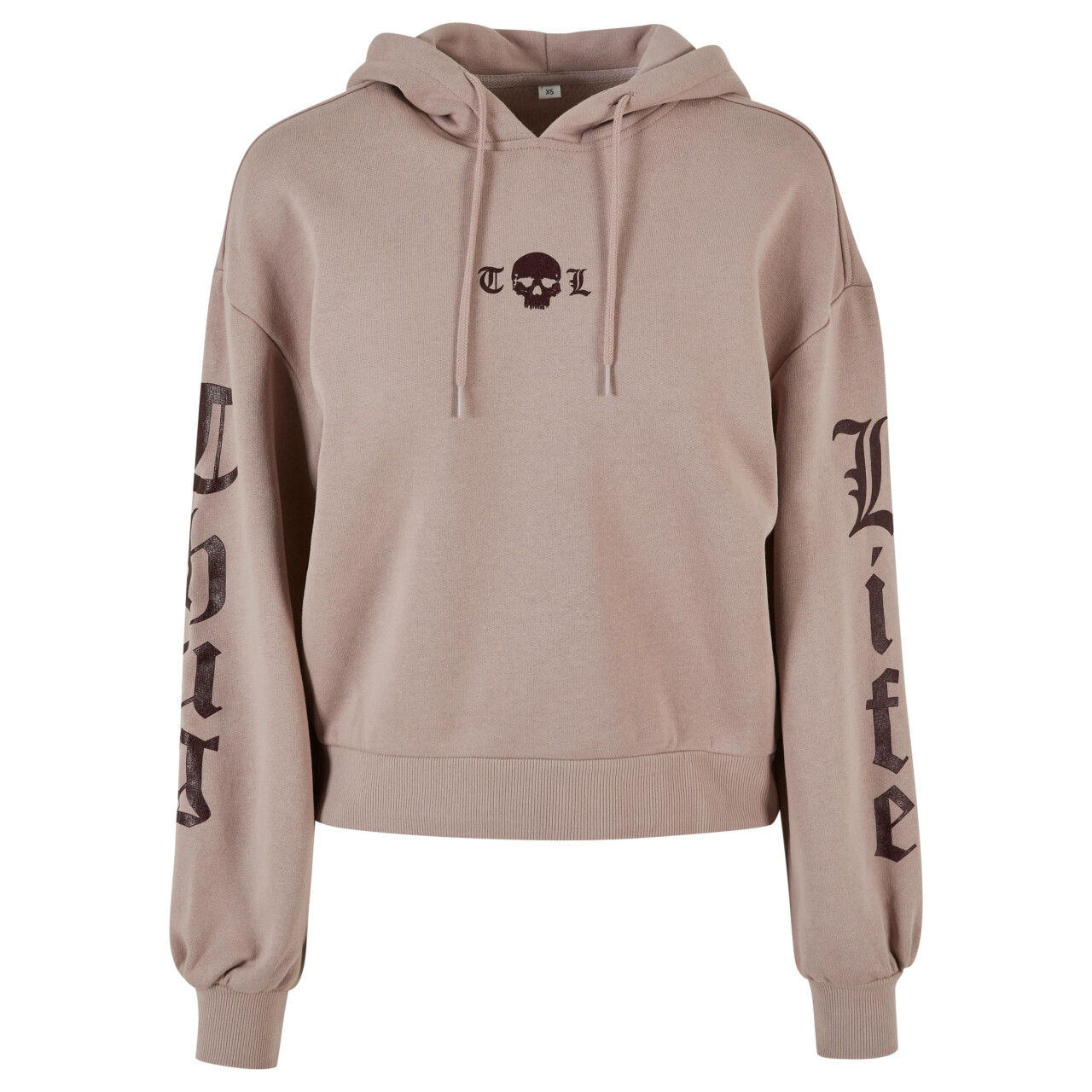 Mikina dámská Thug Life Caution - růžová, L