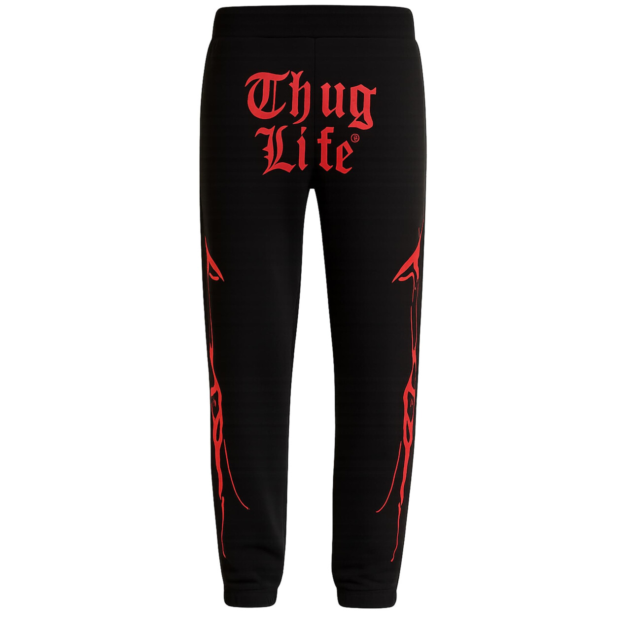 Kalhoty sportovní Thug Life Ink Jogging - černé-červené, XXL