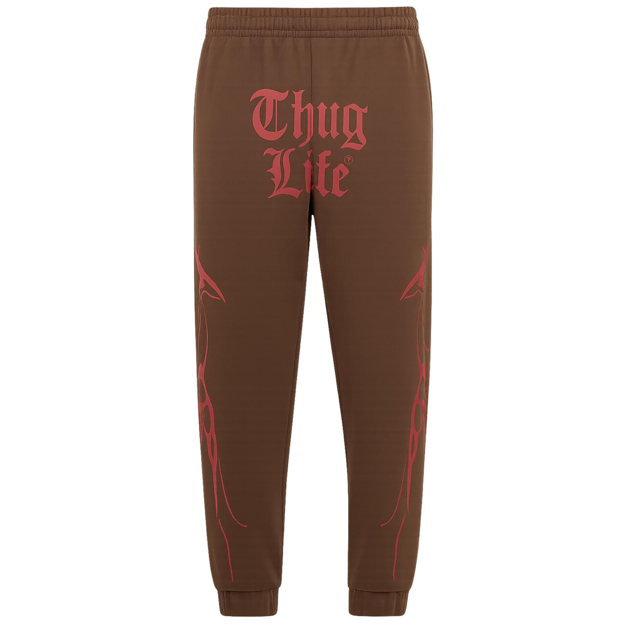 Kalhoty sportovní Thug Life Ink Jogging - hnědé-červené, XXL