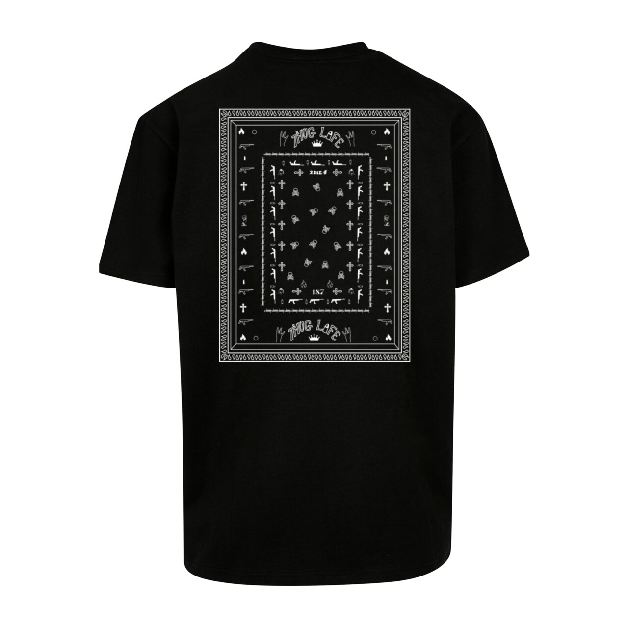 Tričko Thug Life Bandana - černé, M