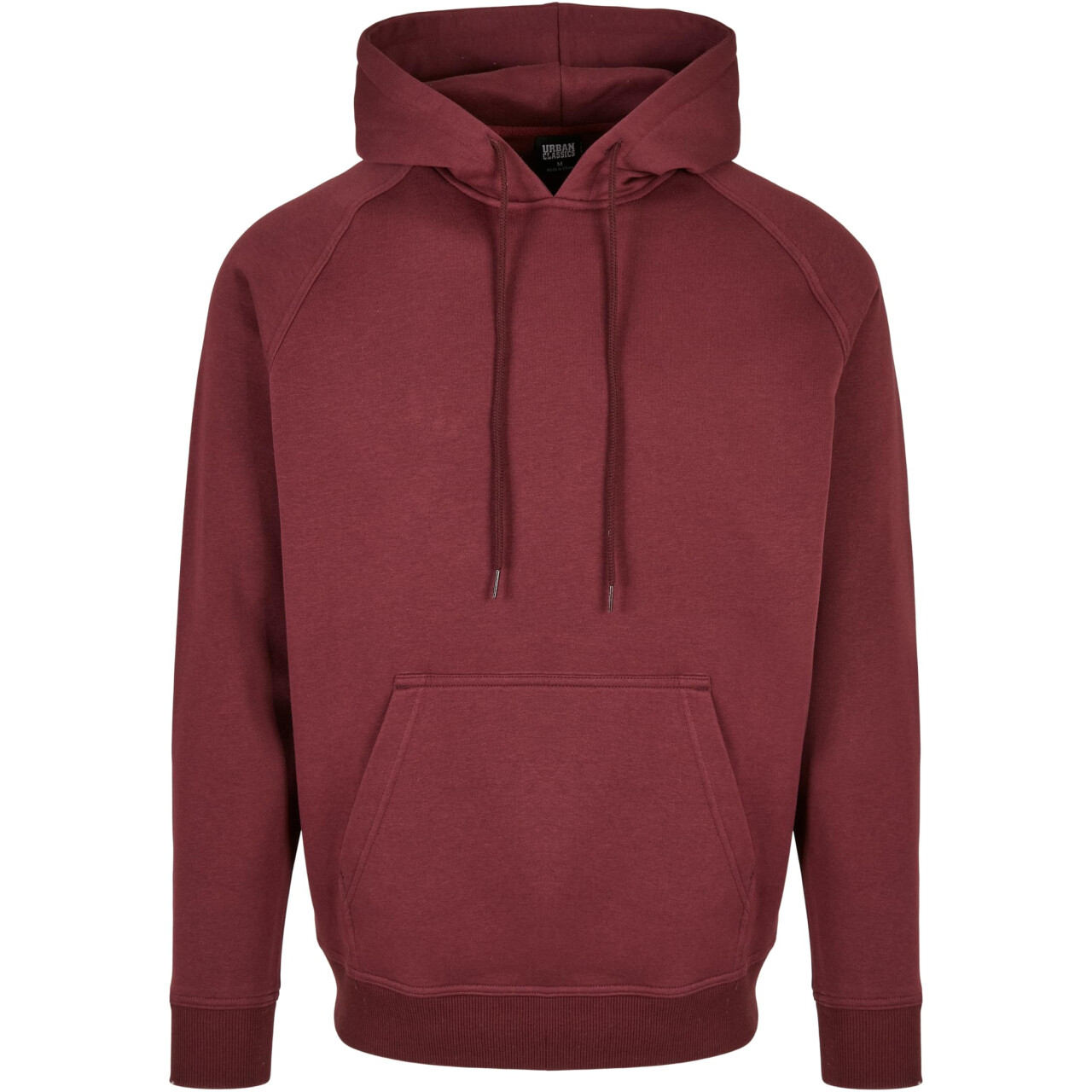 Mikina s kapucí Urban Classics Blank Hoody - tmavě červená, XXL