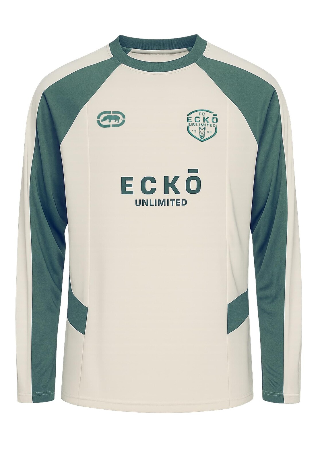 Tričko s dlouhým rukávem Ecko Unltd. TrainingTwo Longsleeves - béžové-zelené, S