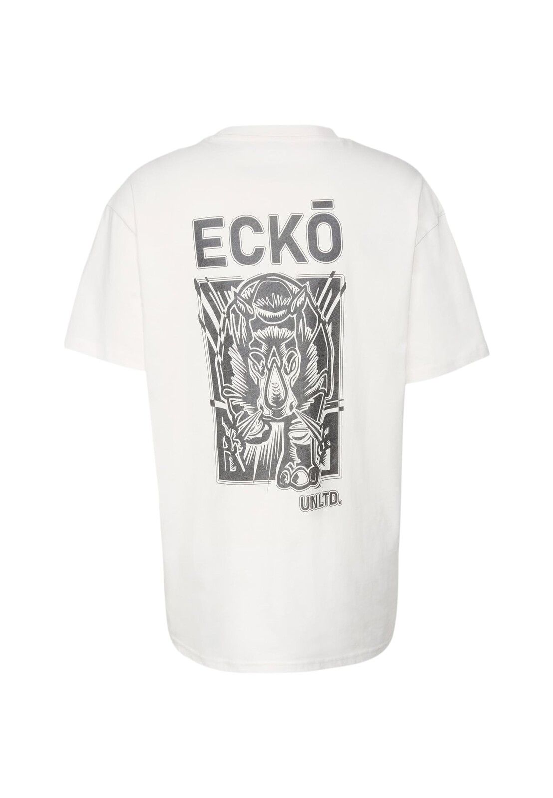 Tričko Ecko Unltd. RhinoStencil - bílé, S