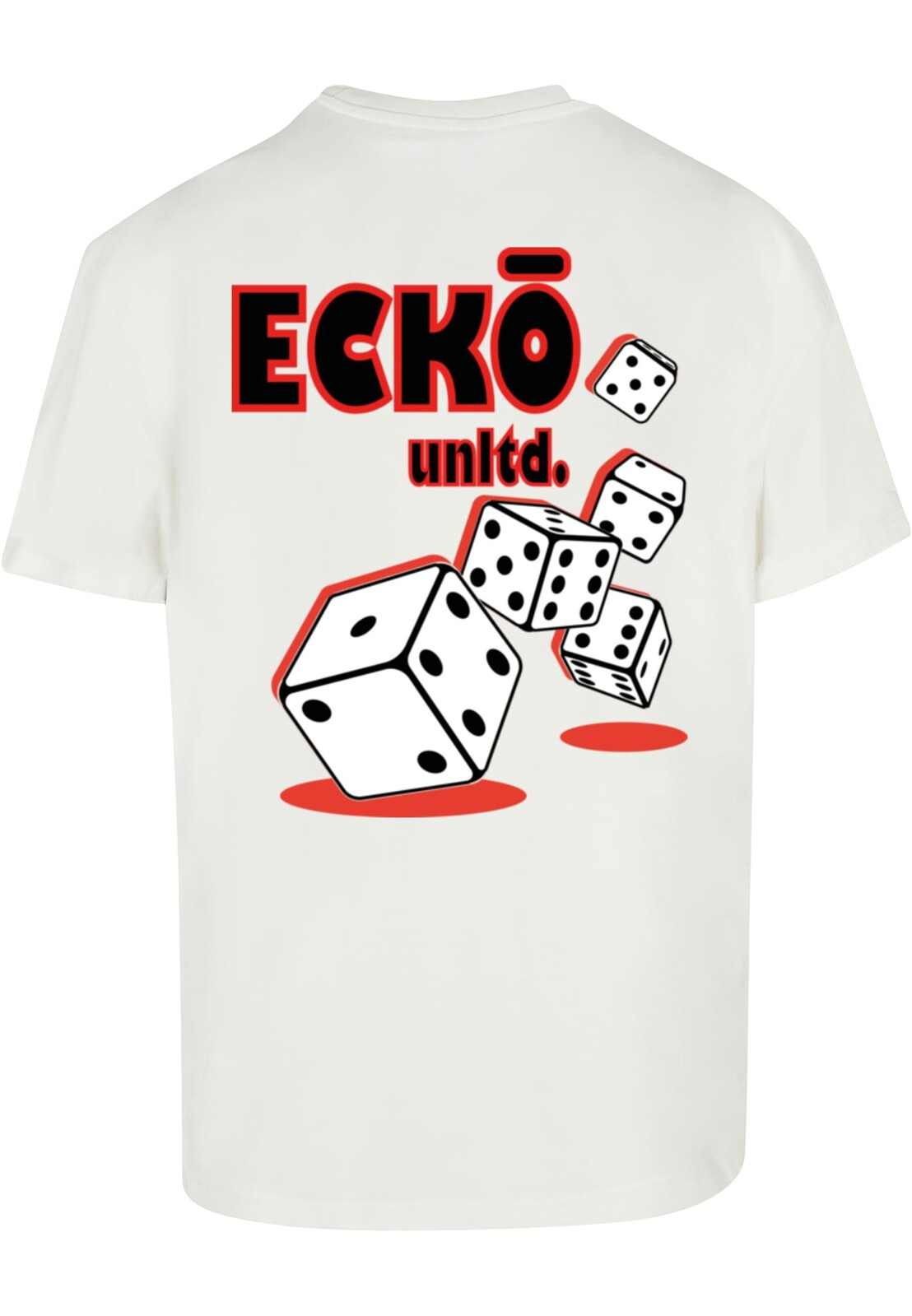 Tričko Ecko Unltd. Dices - bílé, S