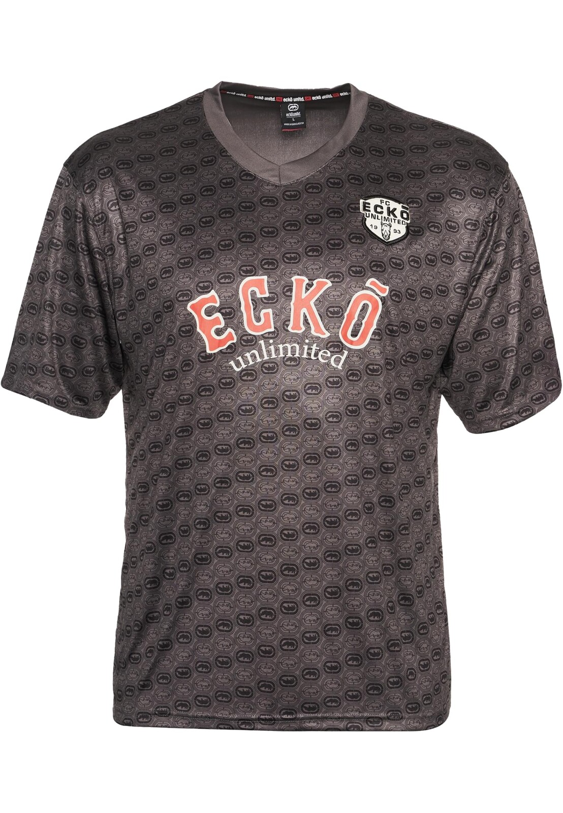 Tričko Ecko Unltd. Logo Mania - šedé, S