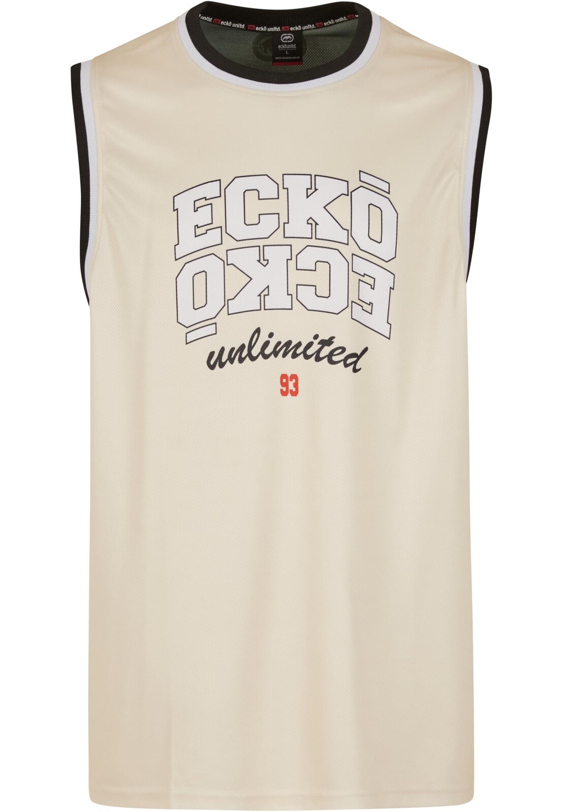 Tílko Ecko Unltd. Pivot - béžové-olivové, S