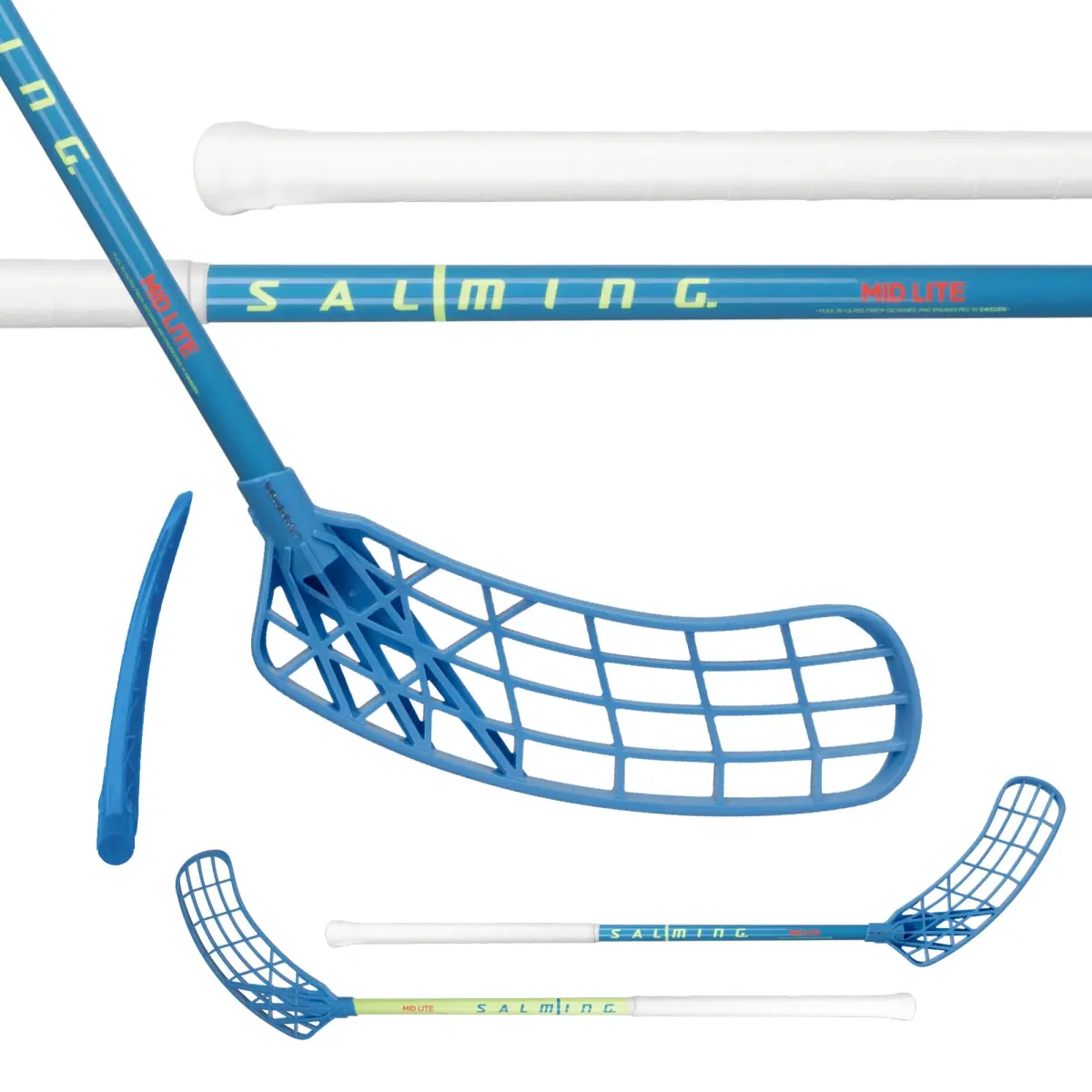Salming Mid Lite JR Trident Endurance 35 Light Green / Light Blue