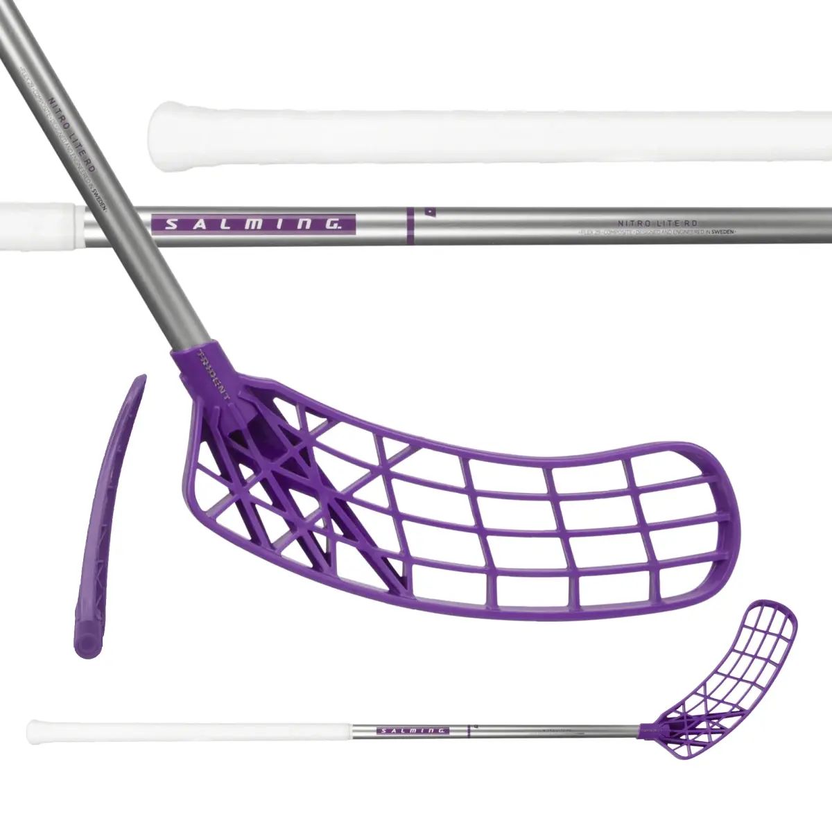 Salming Nitro Lite RD JR Trident TX 30 Silver / Purple