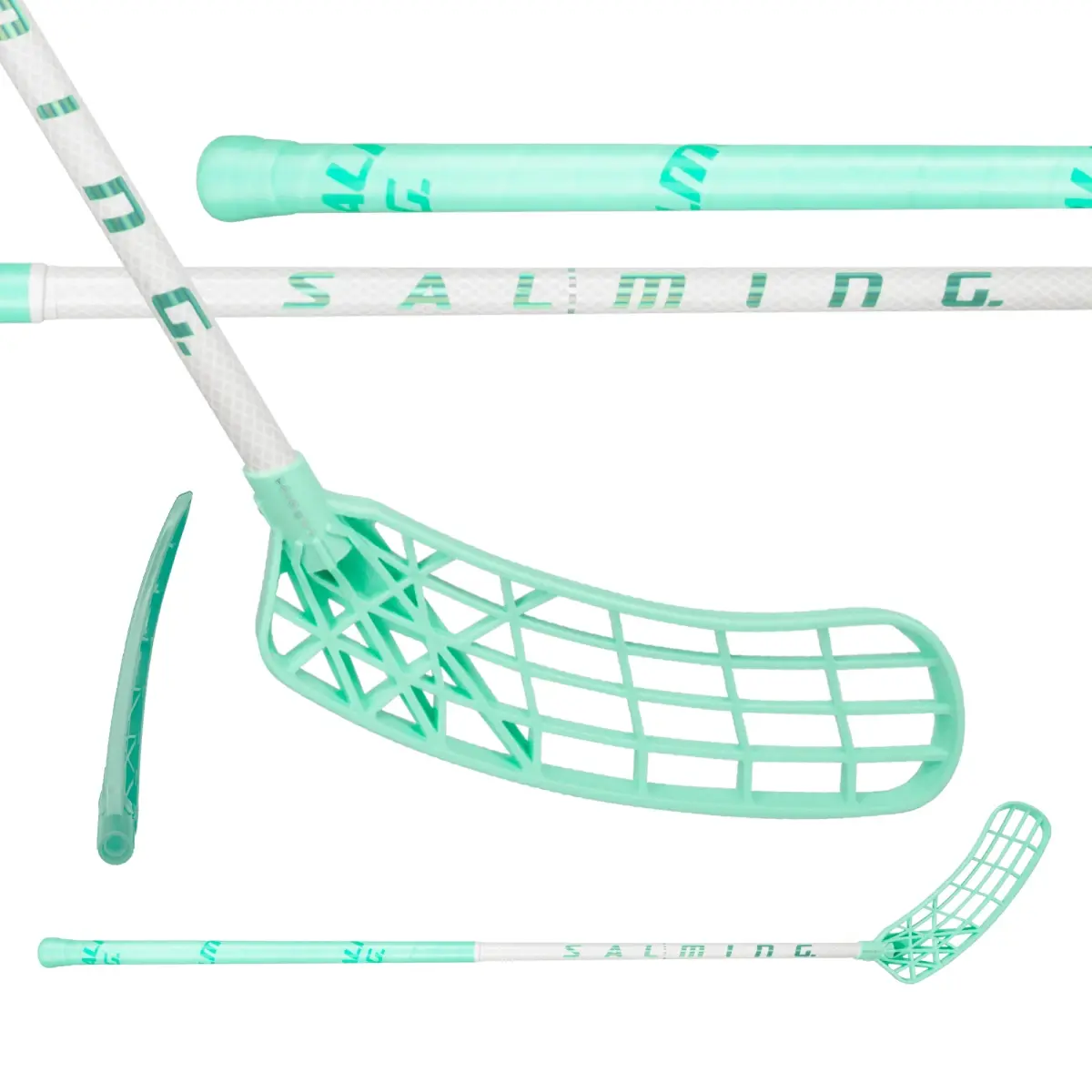 Salming Q-series Aero JR Trident TX 30 White / Mint