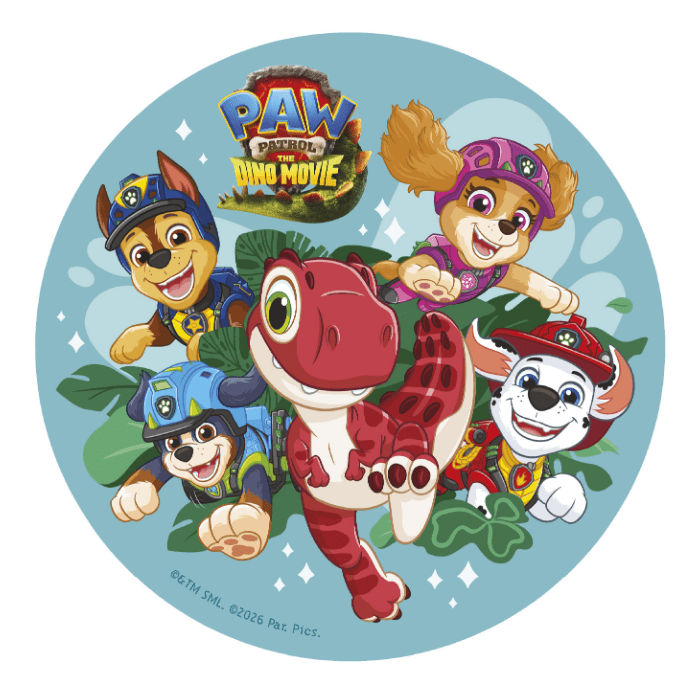 Jedlý papír Paw Patrol Dino 20cm - Dekora