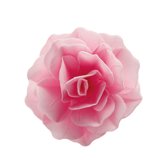 Velká jedlá růžová květina 12,5 cm - Dekora