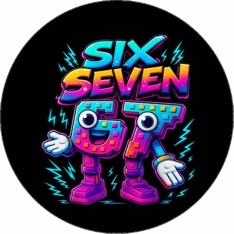 Jedlý papír Six Seven neon 19,5 cm - Pictu Hap