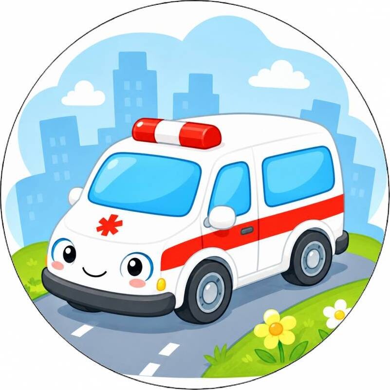Jedlý papír sanitka malovaná 19,5 cm - Pictu Hap