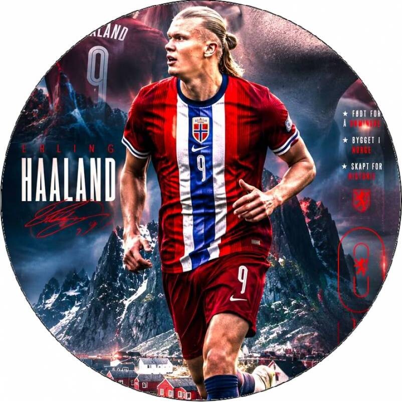 Jedlý papír  Haaland 19,5 cm - Pictu Hap