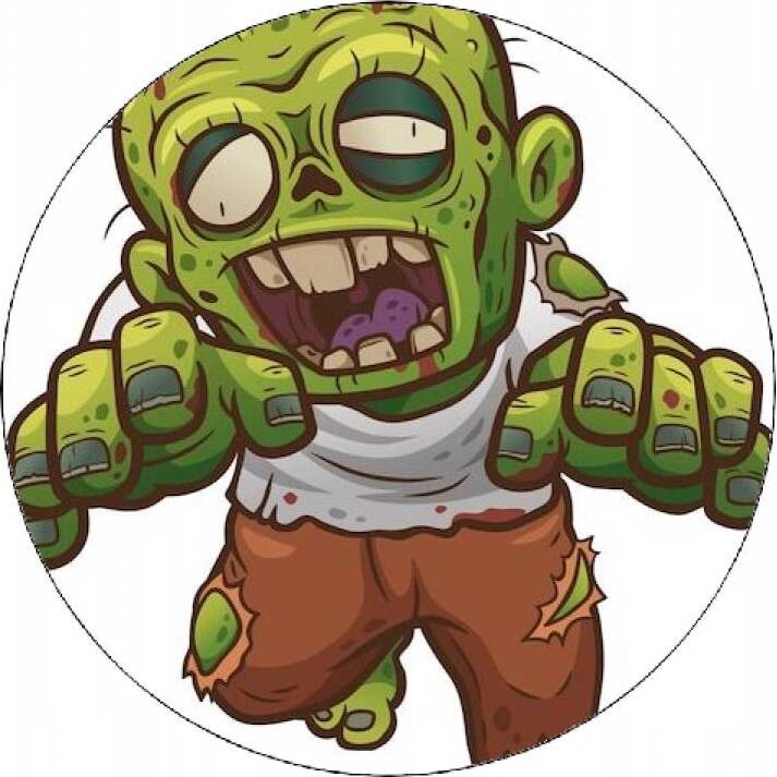 Jedlý papír zombie jde k tobě19,5 cm - Pictu Hap