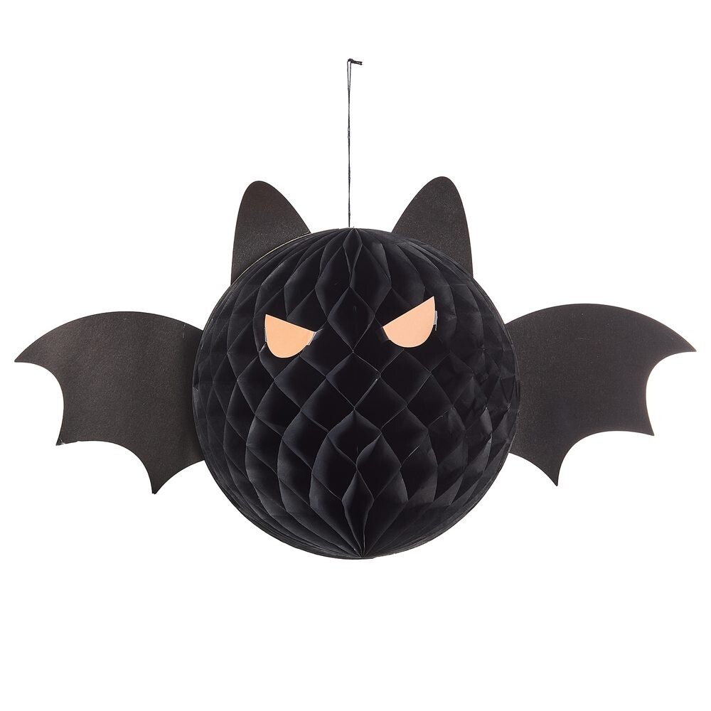 HALLOWEEN Papírová koule netopýr
