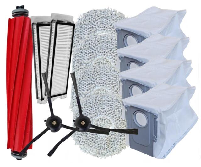 13ks HEPA filtry, kartáče, mopy a sáčky pro ROBOROCK QRevo MaxV, QRevo Pro, QRevo S, QRevo+, sada