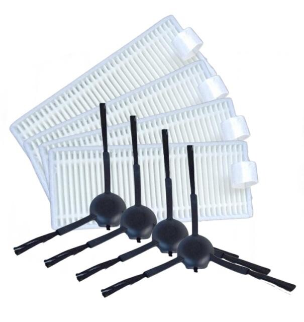 HEPA filtry a kartáčky pro ROWENTA X-Plorer S65, S70+, S75s, S135, S140, S275, S280, Philips a TP-Link, 4+4ks sada