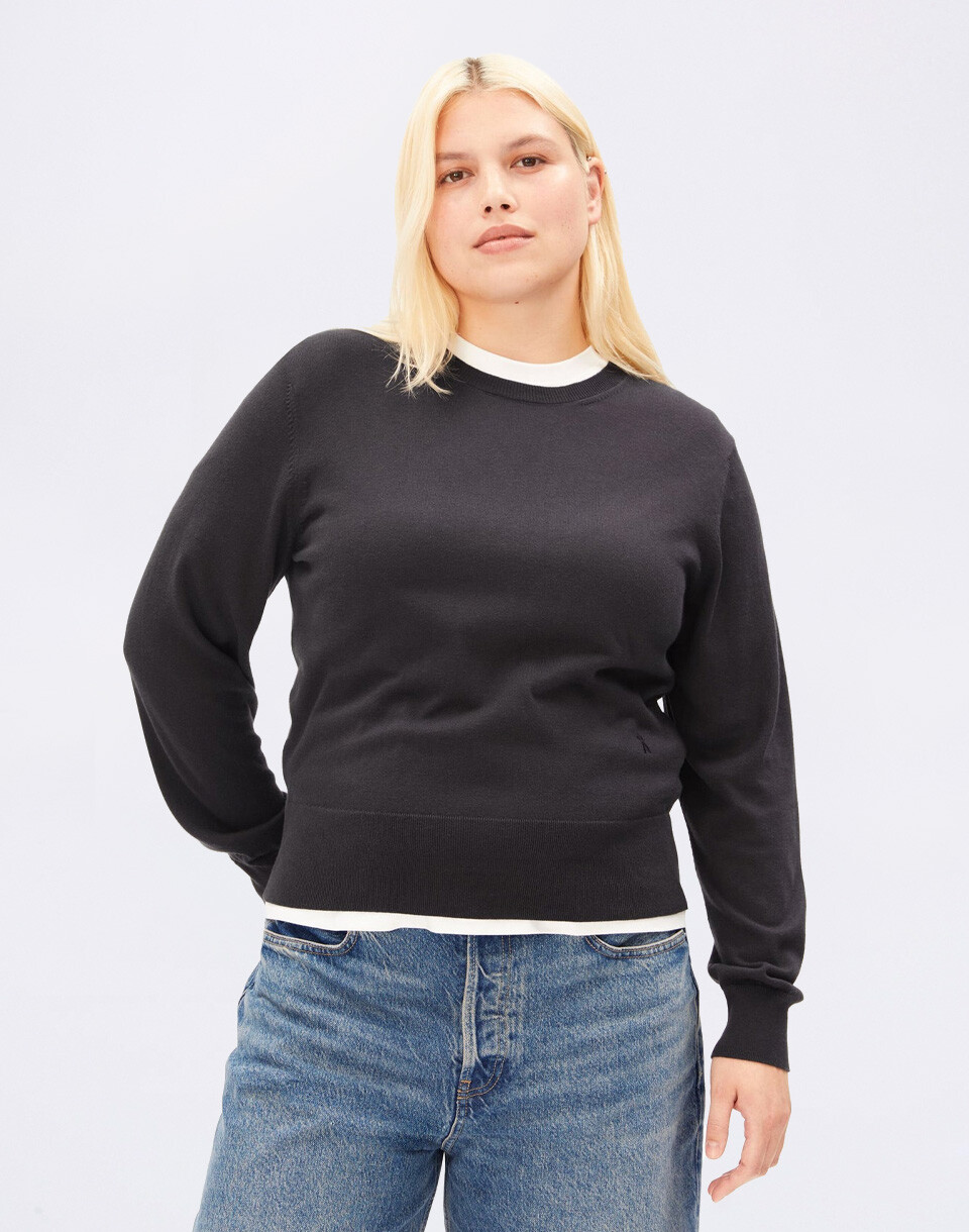 Armedangels Fine Knit Sweater 312 dark steel XS