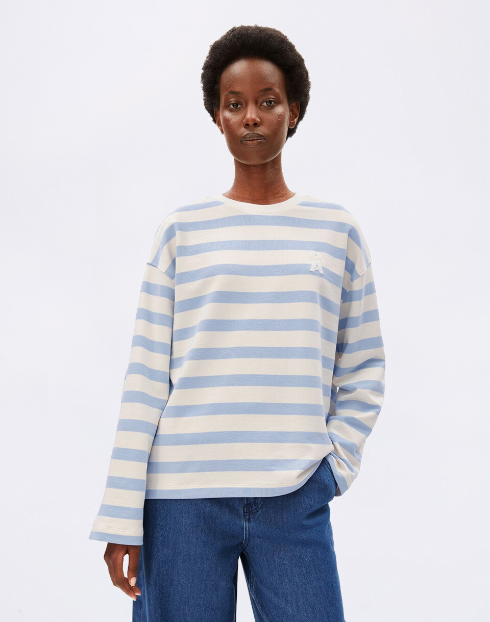 Armedangels Iconic Å Frankaa Bold Sweatshirt 3678 undyed-soft blue XS