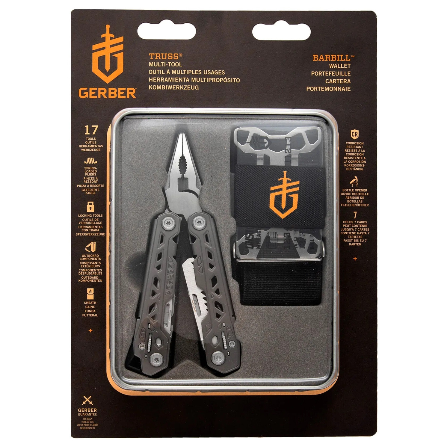 Dárkový set Gerber Truss + Wallet Barva: šedá
