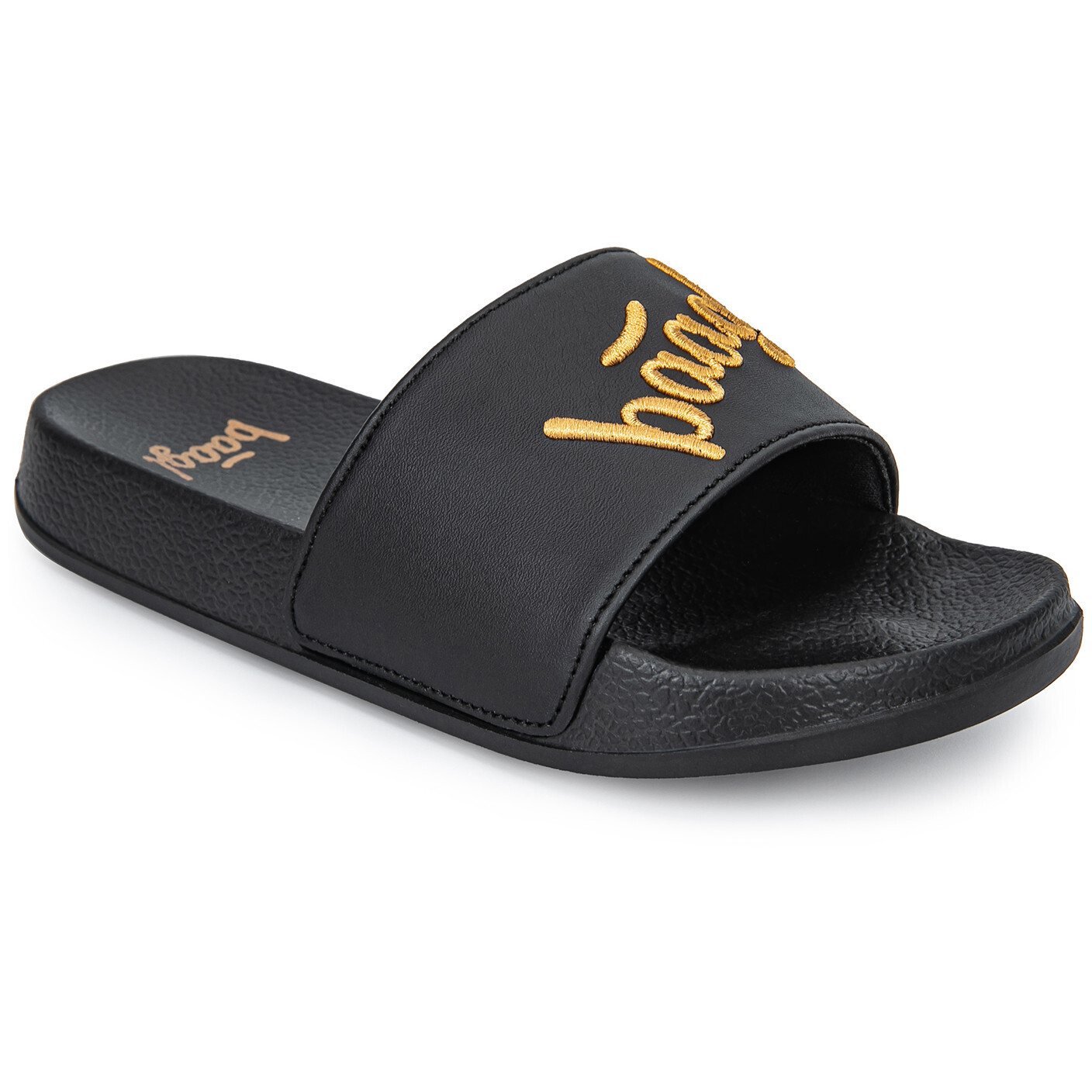 Dětské pantofle Baagl Logo Gold Velikost bot (EU): 30 / Barva: černá/zlatá