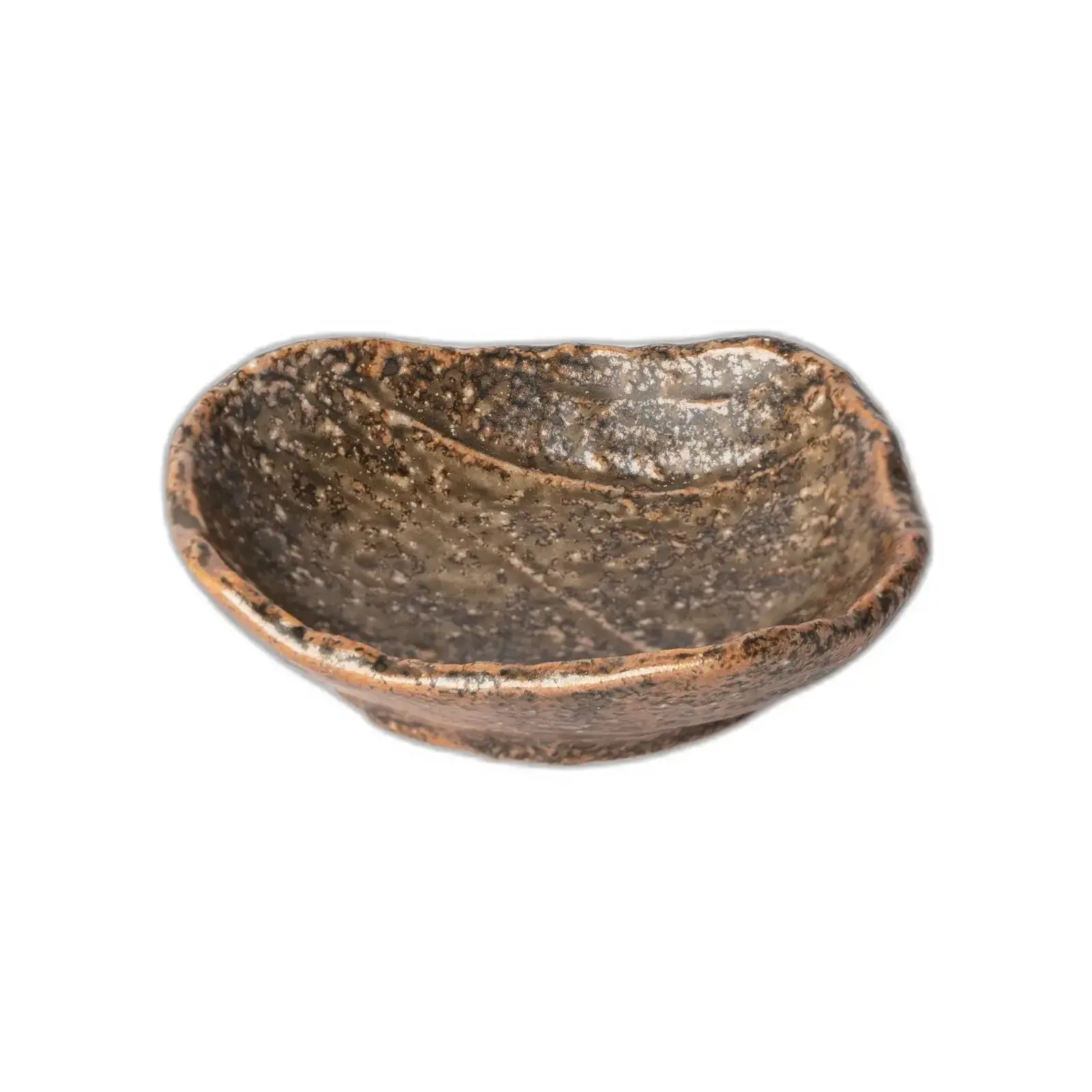 Miska na omáčku TERRA 60 ml, hnědá, keramika, MIJ