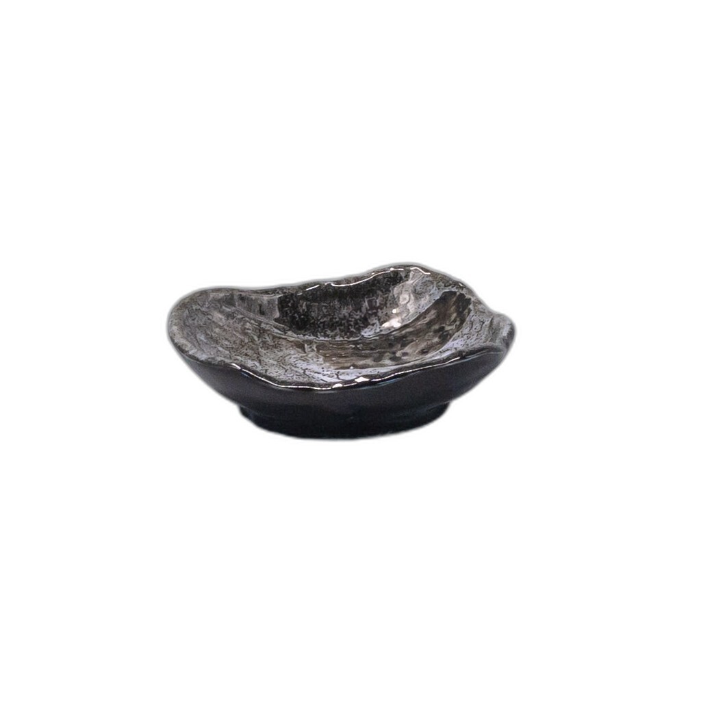 Miska na omáčku SHIRANAMI 9 cm, 60 ml, černá, keramika, MIJ