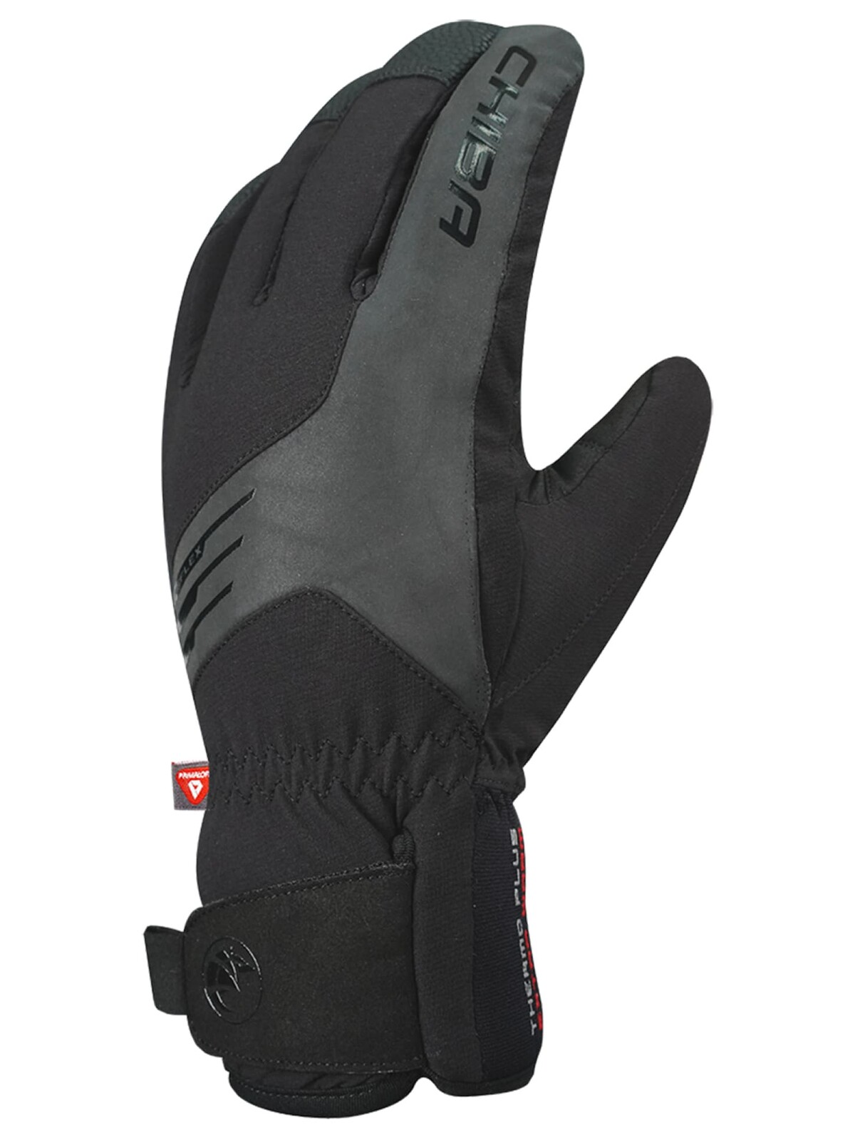 Extrémně silně hřejivé zimní rukavice Chiba THERMO PLUS s nepromokavou membránou, černé 2XL