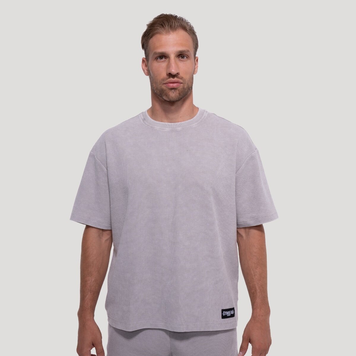 GymBeam Tričko Persistence Washed Cloud