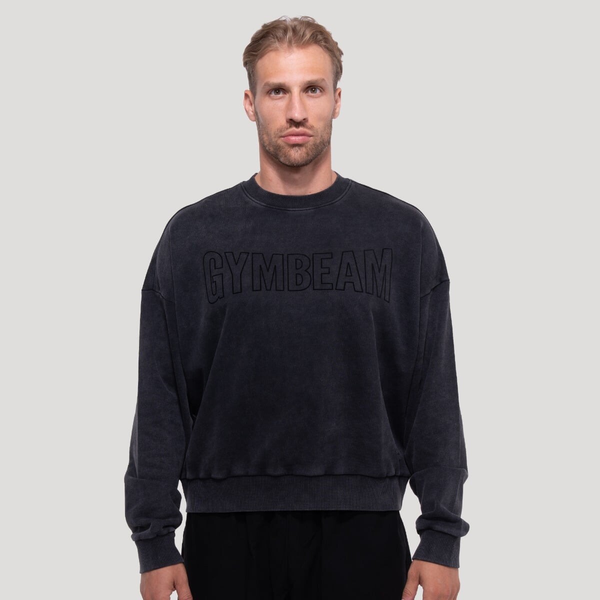 GymBeam Mikina Persistence Washed Black